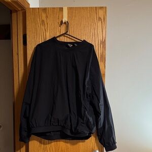 Stylish Black Long Sleeve nylon top
